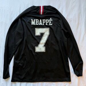 Kylian Mbappé PSG Jordan Jersey long sleeve black